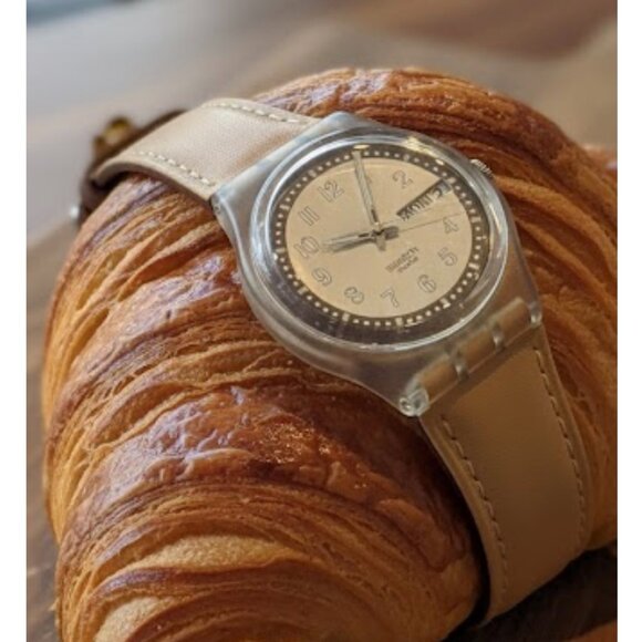 Swatch Watch Croissant Chaud Vintage 2002 - Picture 9 of 10